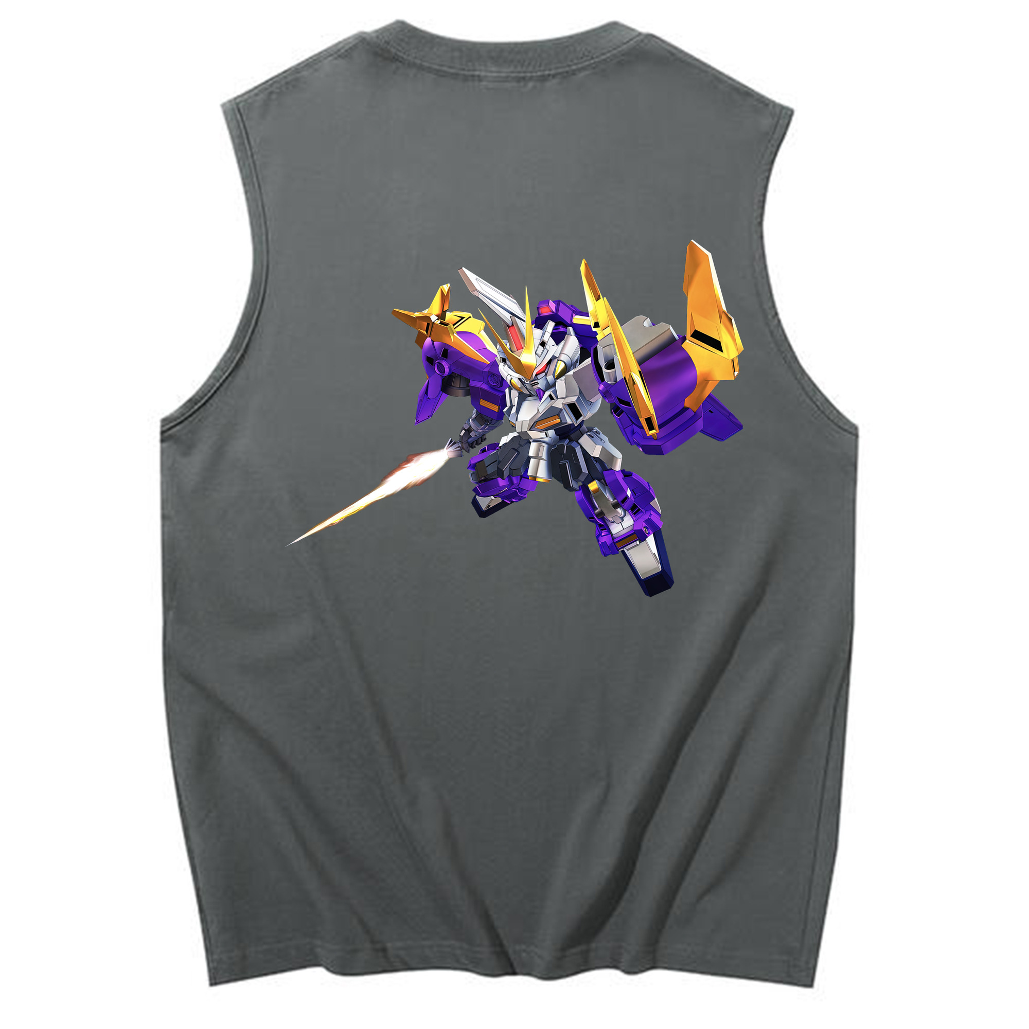 （画像用） 機動戦士ガンダム Mobile Suit Gundam コットン100％タンクトップ（背面プリント）